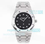 BF Factory Audemars Piguet Royal Oak Jumbo Extra Thin 15202 SS Black Diamond Dial Watch 39MM